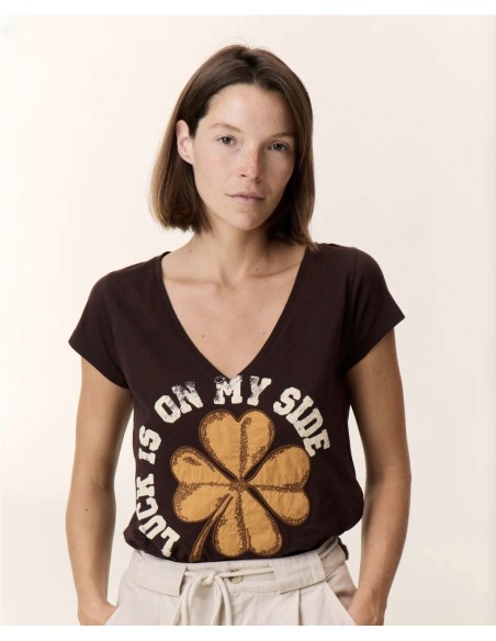 Camiseta Marrón Leon&Harper MARRON