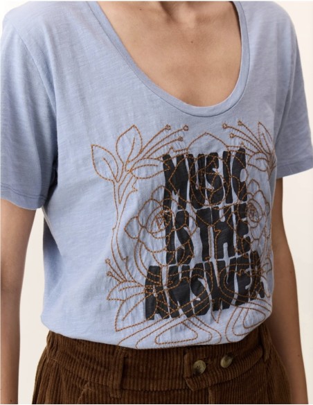 camiseta Azul de Leon&Harper