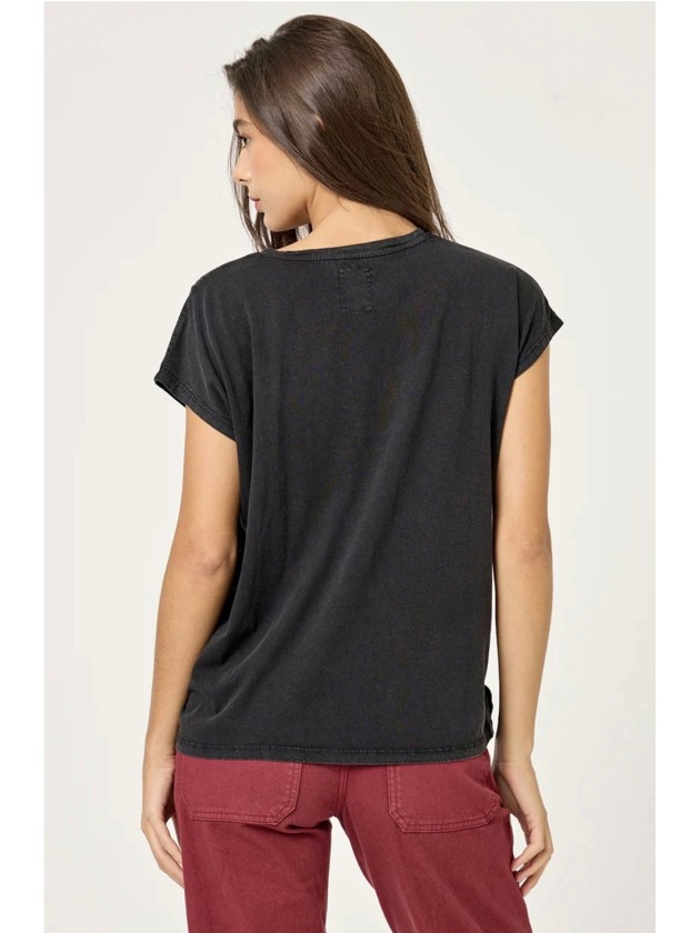 Camiseta Pico Gris Envejecido de Five