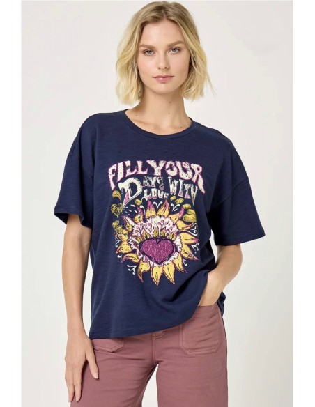 Camiseta Azul de Five