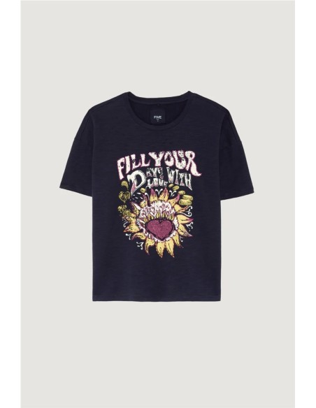 Camiseta Azul de Five