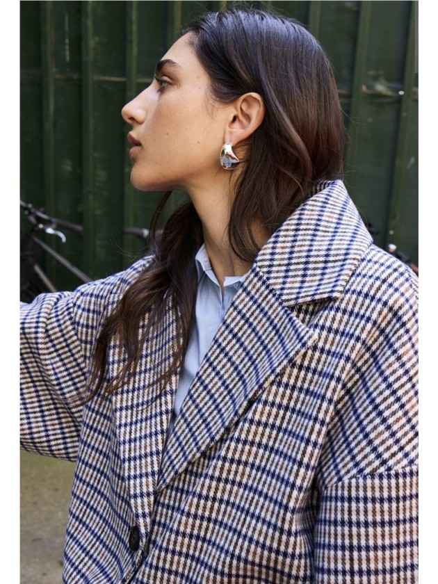 Abrigo de Cuadros Mmalu de Ichi