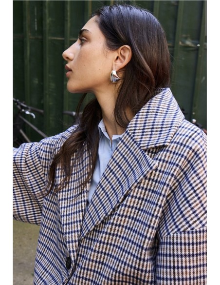 Abrigo de Cuadros Mmalu de Ichi