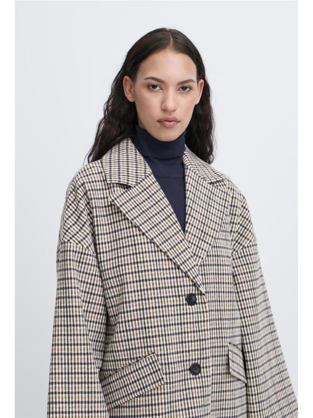 Abrigo de Cuadros Mmalu de Ichi