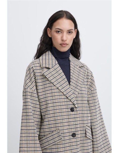 Abrigo de Cuadros Mmalu de Ichi