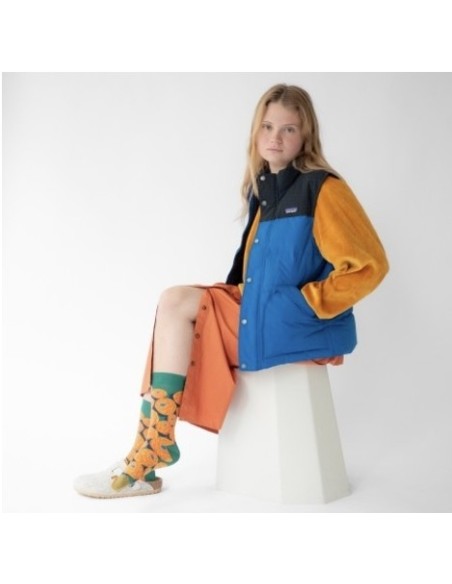 Calcetín Verde-Naranja de Bonne Maison.