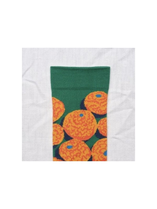 Calcetín Verde-Naranja de Bonne Maison.