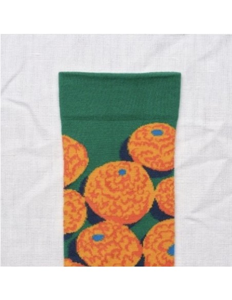 Calcetín Verde-Naranja de Bonne Maison.