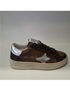 Zapatilla Piel Marrón Slam de Ama Brand