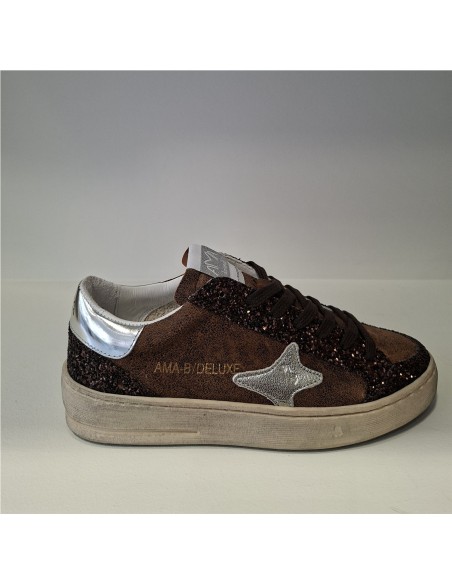 Zapatilla Piel Marrón Slam de Ama Brand