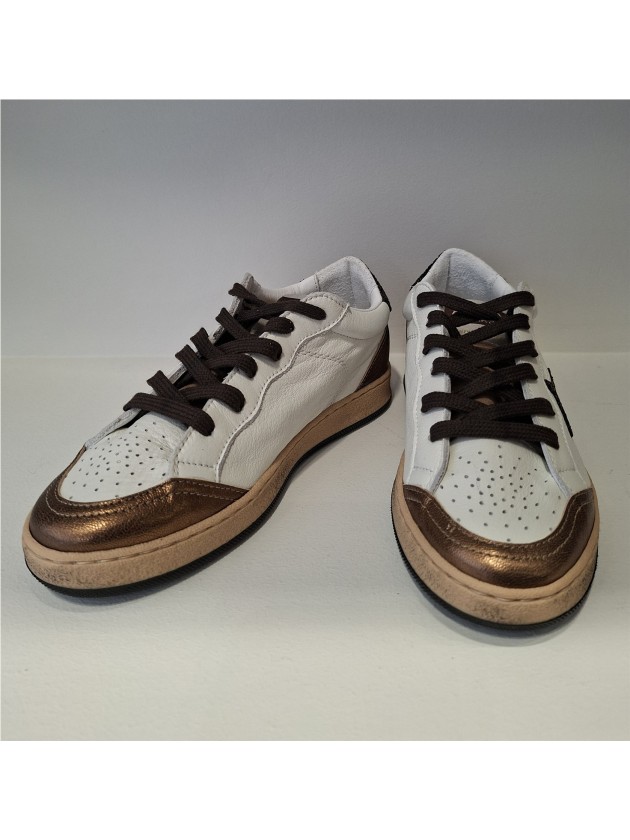 Zapatilla Piel Blanca-Cobre Sun de Ama Brand