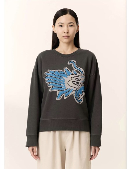 Sudadera Gris Dragón de Leon&Harper