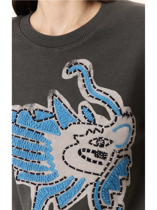 Sudadera Gris Dragón de Leon&Harper