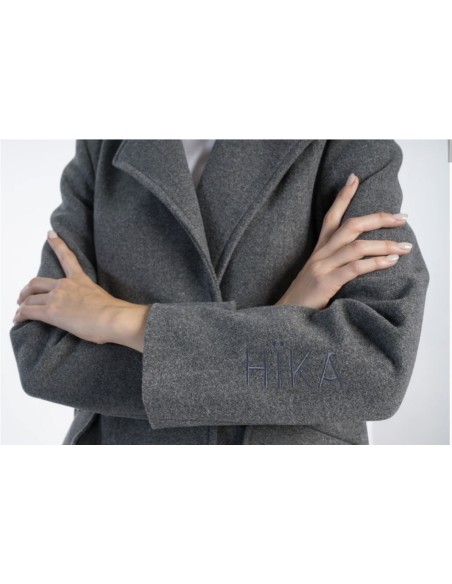 Abrigo Gris Entallado Hika