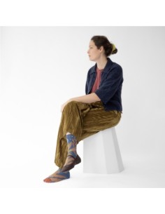 Calcetín Estampado Azul de Bonne Maison