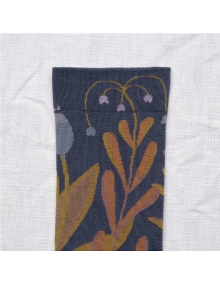 Calcetín Estampado Azul de Bonne Maison