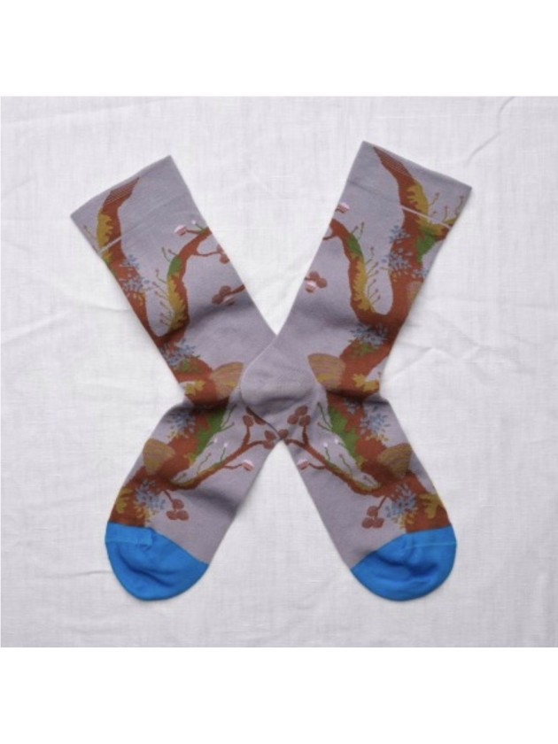 Calcetín Estampado Malva de Bonne Maison.