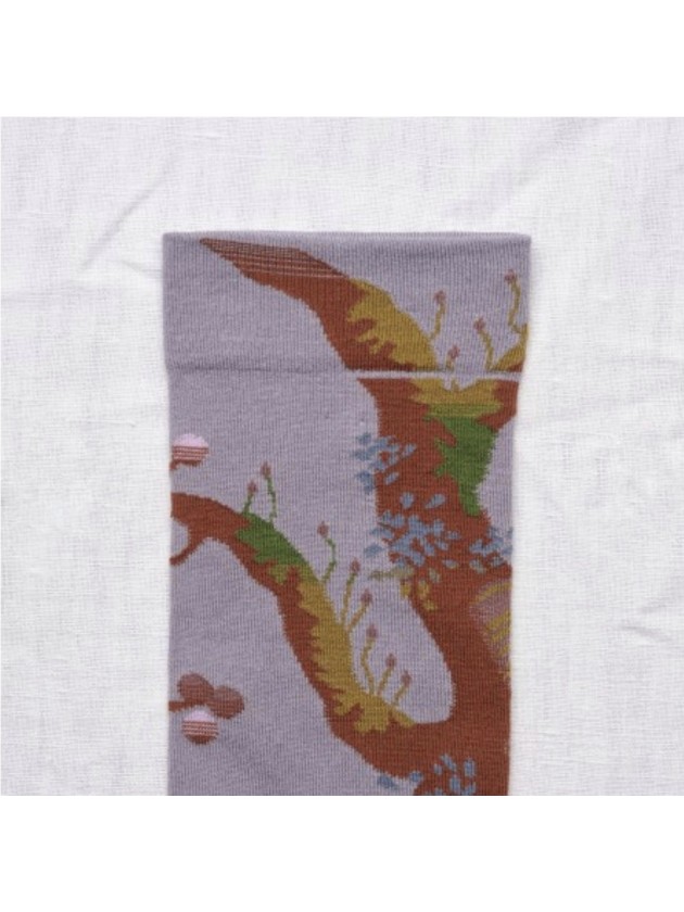 Calcetín Estampado Malva de Bonne Maison.