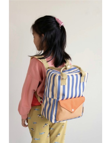 Mochila de Rayas Azul de Sticky Lemon