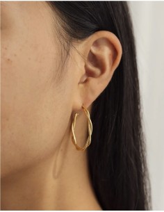 Aro Trenzado L Oro de Srta Bolitas.