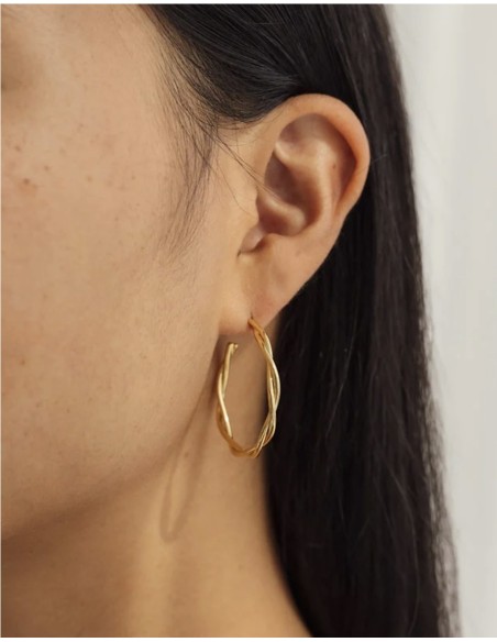 Aro Trenzado L Oro de Srta Bolitas.