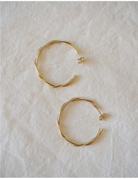 Aro Trenzado L Oro de Srta Bolitas.