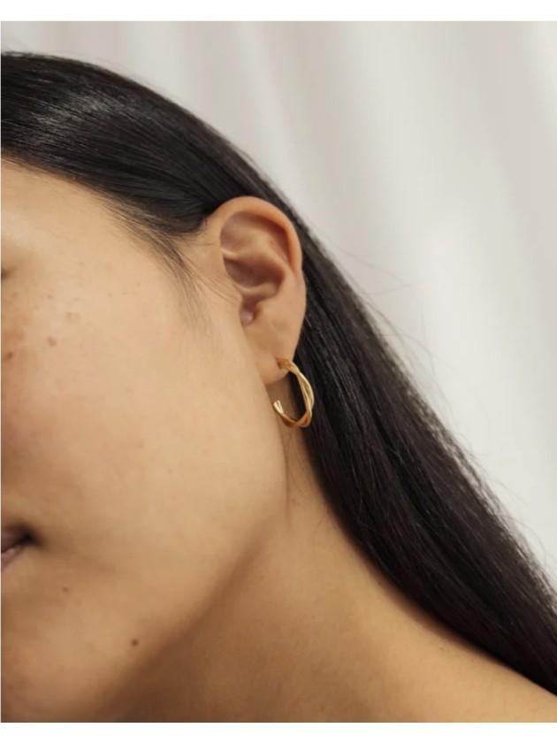 Aro Trenzado M Oro de Srta Bolitas