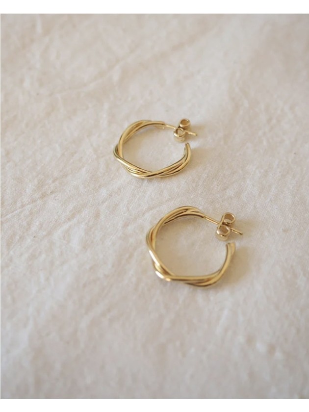 Aro Trenzado M Oro de Srta Bolitas