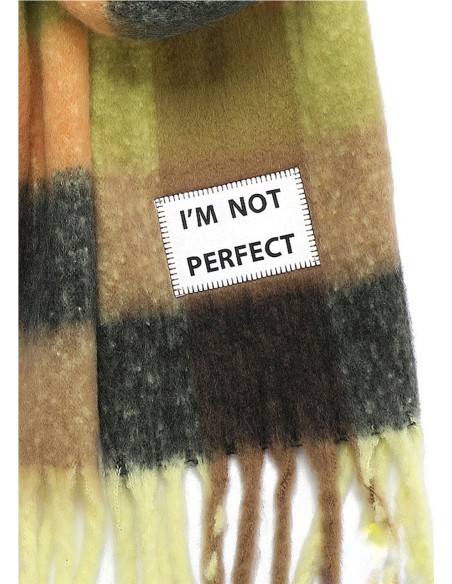 Bufanda Cuadros I¨M NOT PERFECT de Verb To Do.
